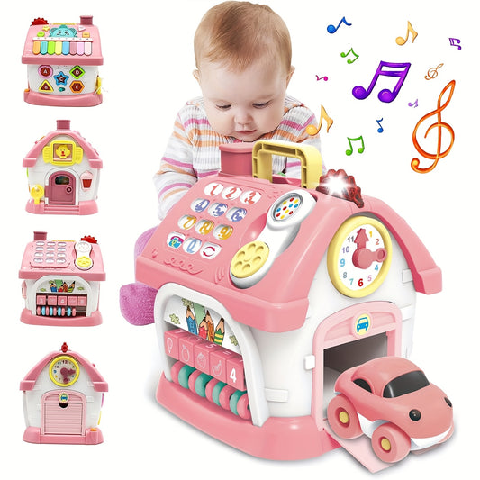 8 In 1 Multi Functional House Toy Musical Toys for 1 Year Old Baby Educational Enlightenment Toys for Toddler 18 Months First Birthday Gifts Boys Girls