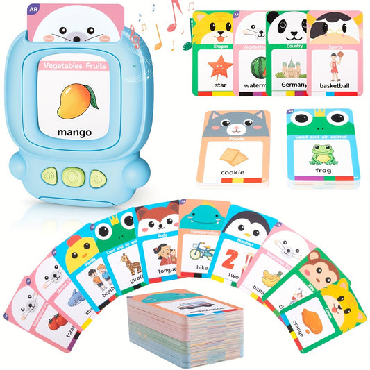 224 Educational Sensory Talking Flash Cards for Toddlers Audible Learning Materials Illustrated Vocabulary Cards Colorful Design for Speech Development Educational Toys