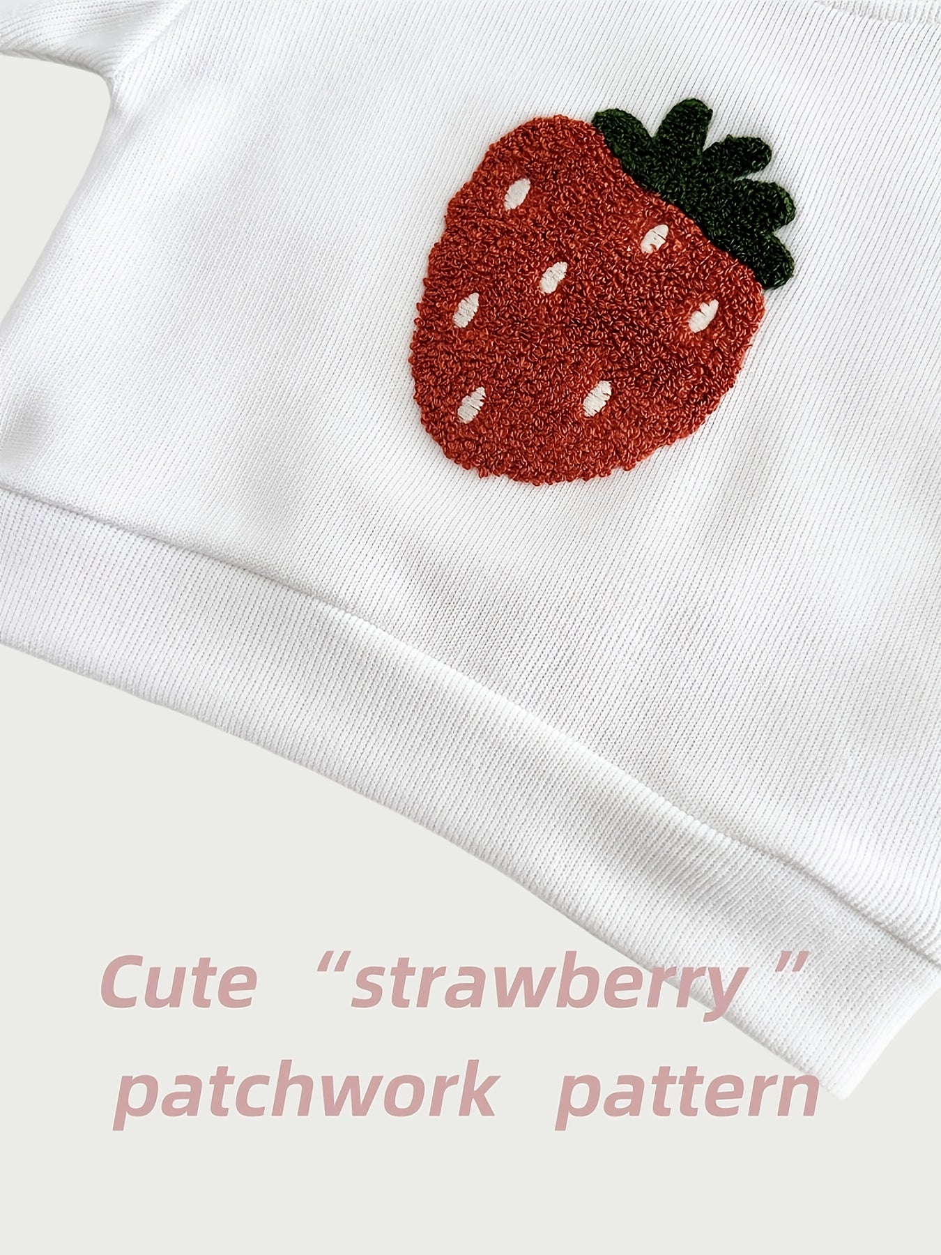 2pcs Set For Girls Featuring A Sweet And Cute Strawberry Pattern - Long Sleeve Round Neck Pullover And Striped Long Pants, Trendy Children'S Outfit For Girls, Autumn Kids' Clothing, Baby Girl Outfits, Toddler Girls' Clothing,