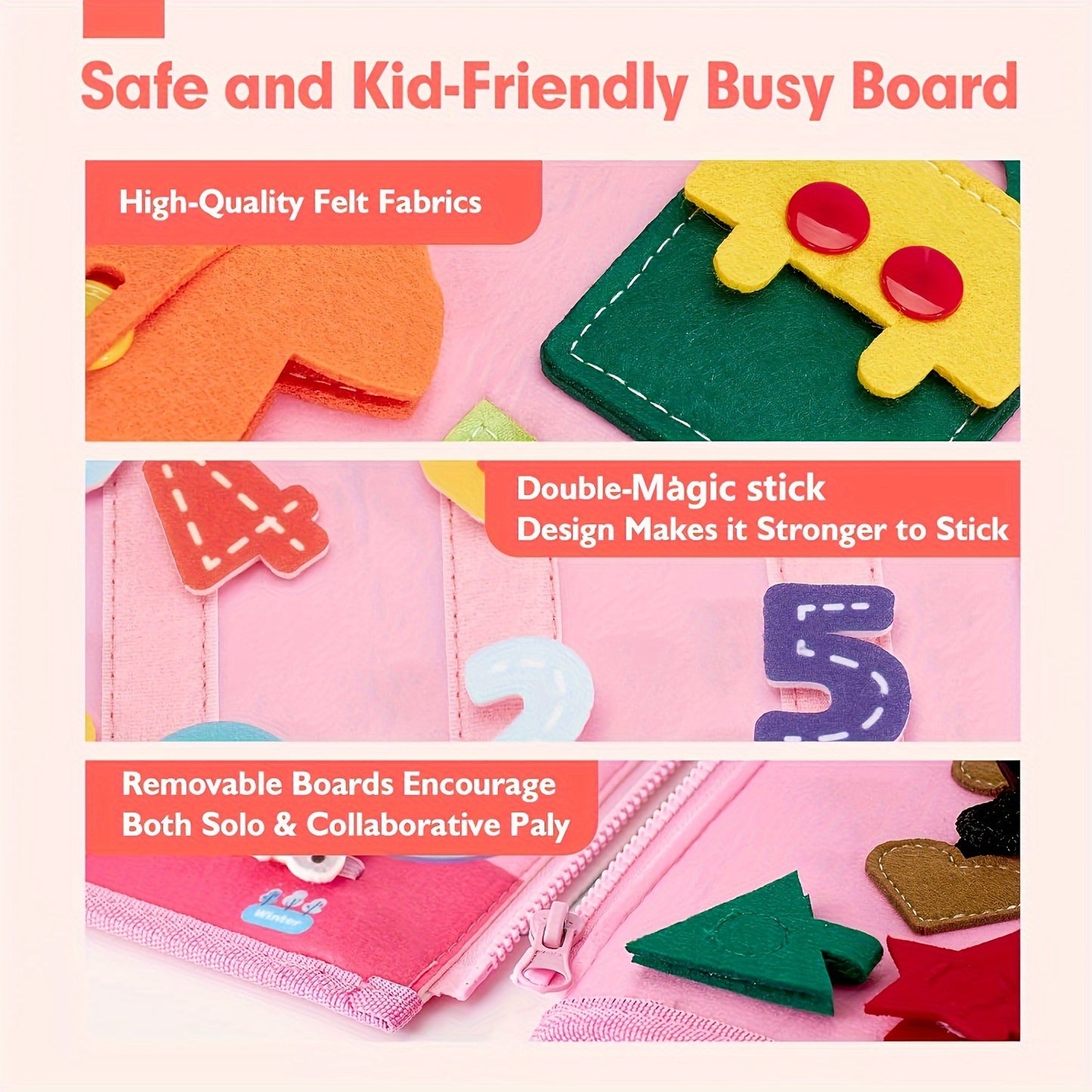 7 Pages Of Busy Books 97 Pieces 7 In 1 Toys For Girls Birthday Gift Preschool Learning Activities With Life Skills ABC 123 Shapes Colors Animals Weather Traveling Toys
