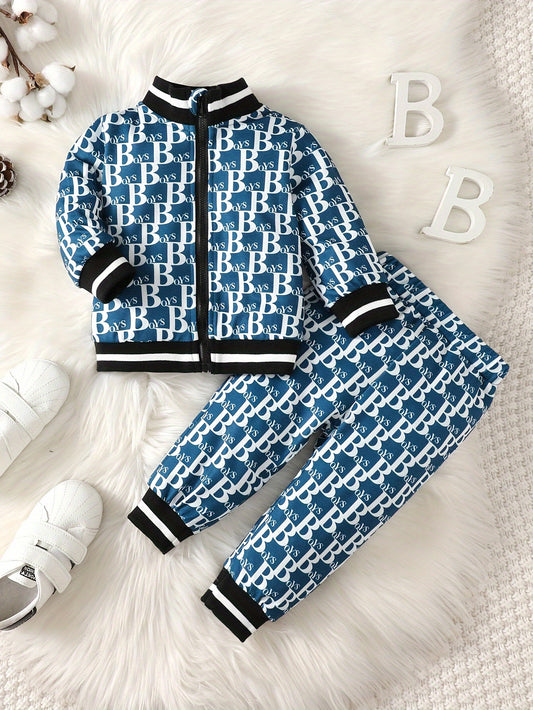 New Autumn Baby Boy Suit Sports Suit for Boys 0-3 Years Old Polyester Fabric