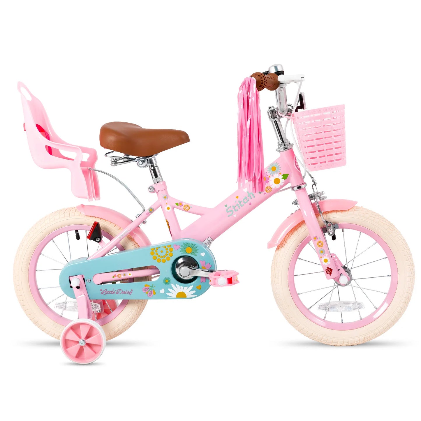 Stitch Daisy Girls Bike 12 14 16 Inches Doll Seat Ages 2 7