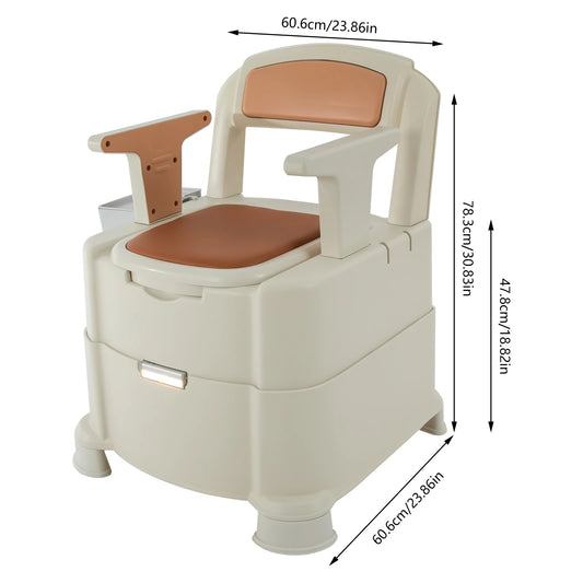 Toilet With Sensor Night Light Portable Bedside Toilet Maximum Load 200kg