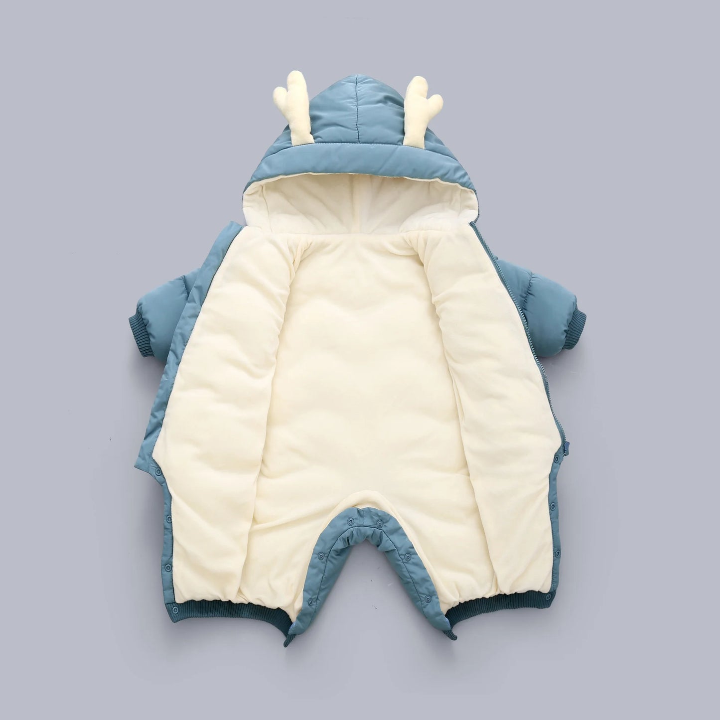 Newborn Warm Winter Baby Hooded Romper Jumpsuit Thick Unisex Snowsuit
