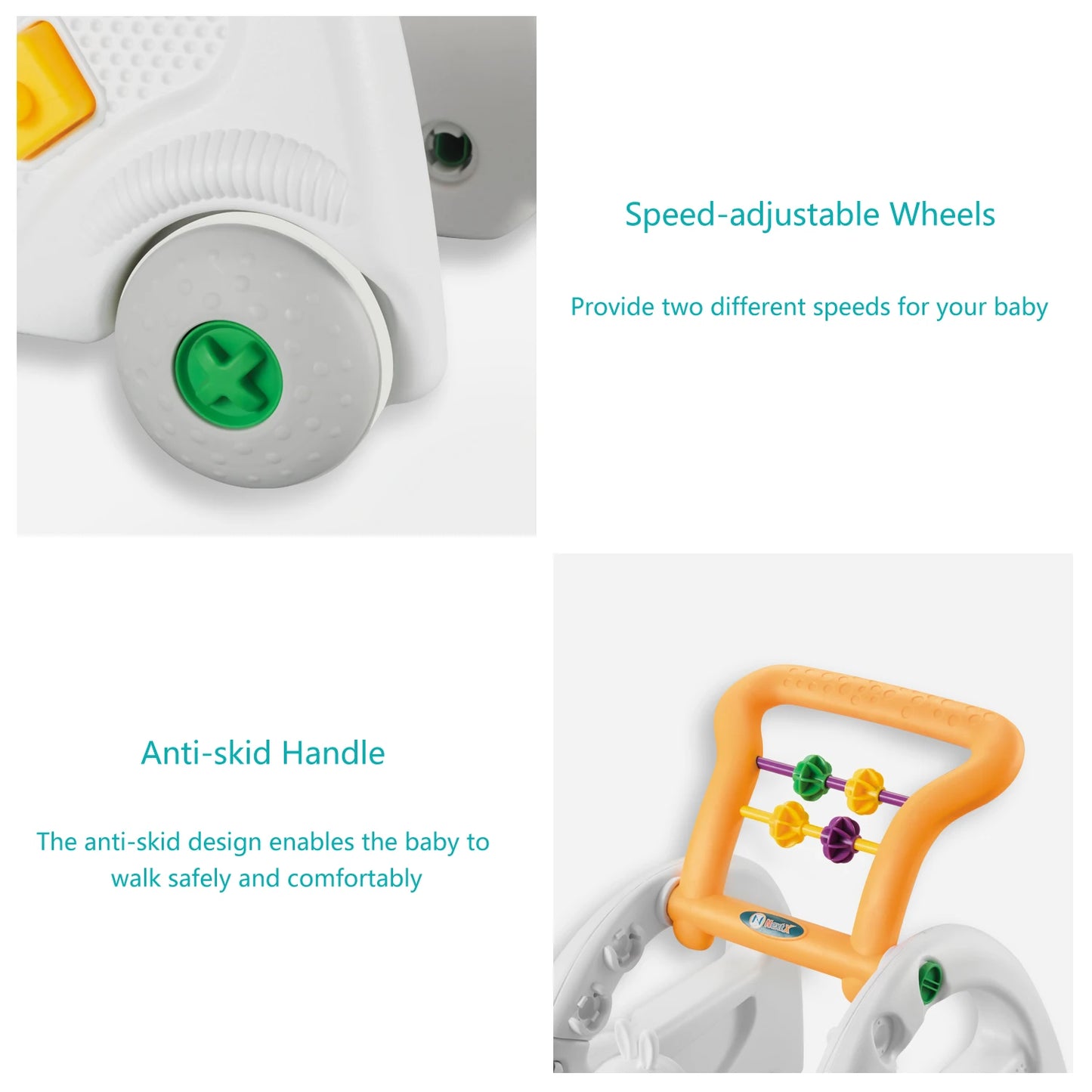 Educiró 4 in 1 Baby Walker for Boys and Girls Sit to Stand Learning Walker Baby Push Walker Learning Push Toys for Baby