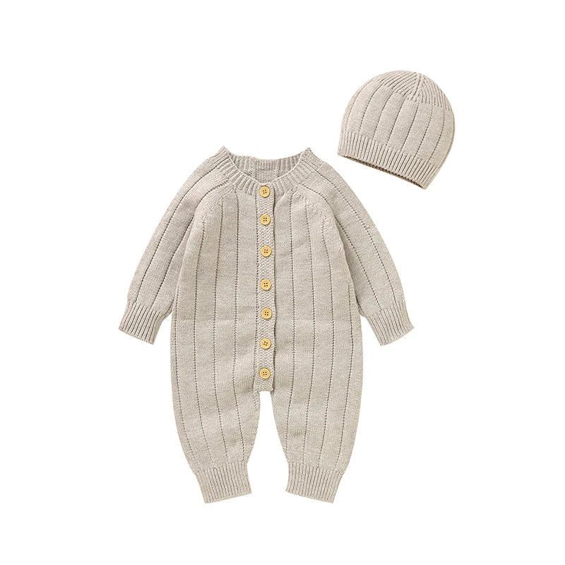 Unisex Newborn Baby Knitted Rompers for Autumn Winter