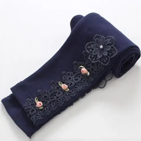 Spring Girls Cotton Leggings Cartoon Pattern Skinny Pants