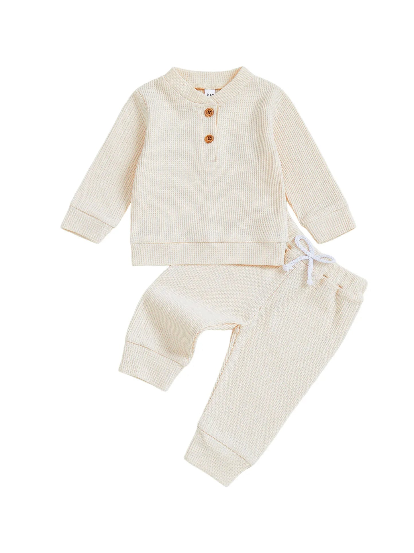 Infant Autumn Knit Sweater And Jogger Set Cozy Ribbed 2 Piece Outfit