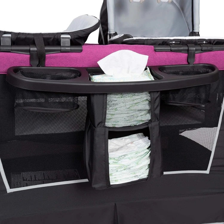 Retreat Nursery Center Playard Mulberry with Removable Bassinet and Changing Table