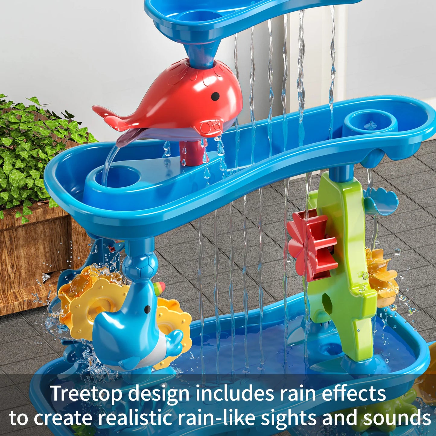 TEMI 5 Layer Sand And Water Table Outdoor Toy For Kids Beach Play