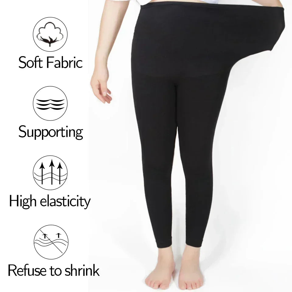 High Waist Pregnancy Leggings For Maternity Belly Support Knit Trousers
