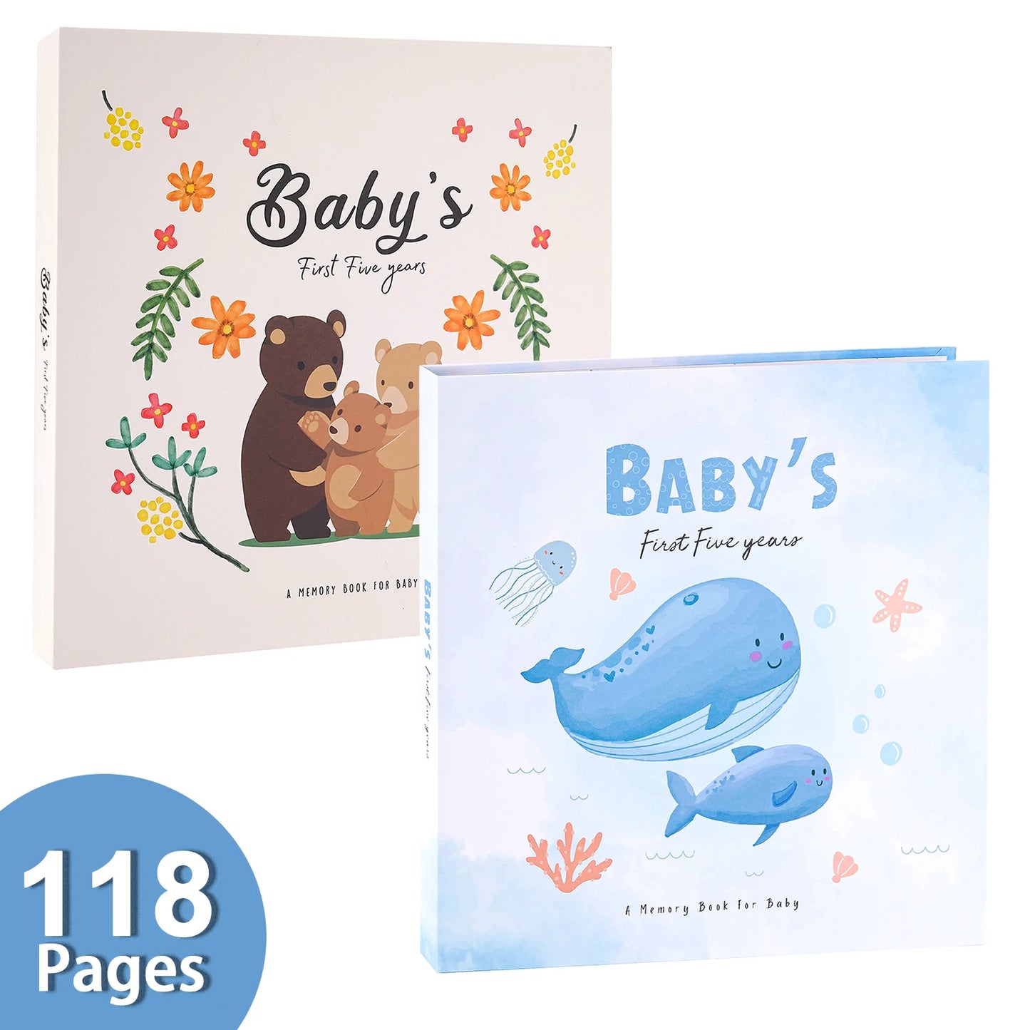Baby Memory Book Photo Album DIY Pregnancy Diary Cute Animal Keepsake