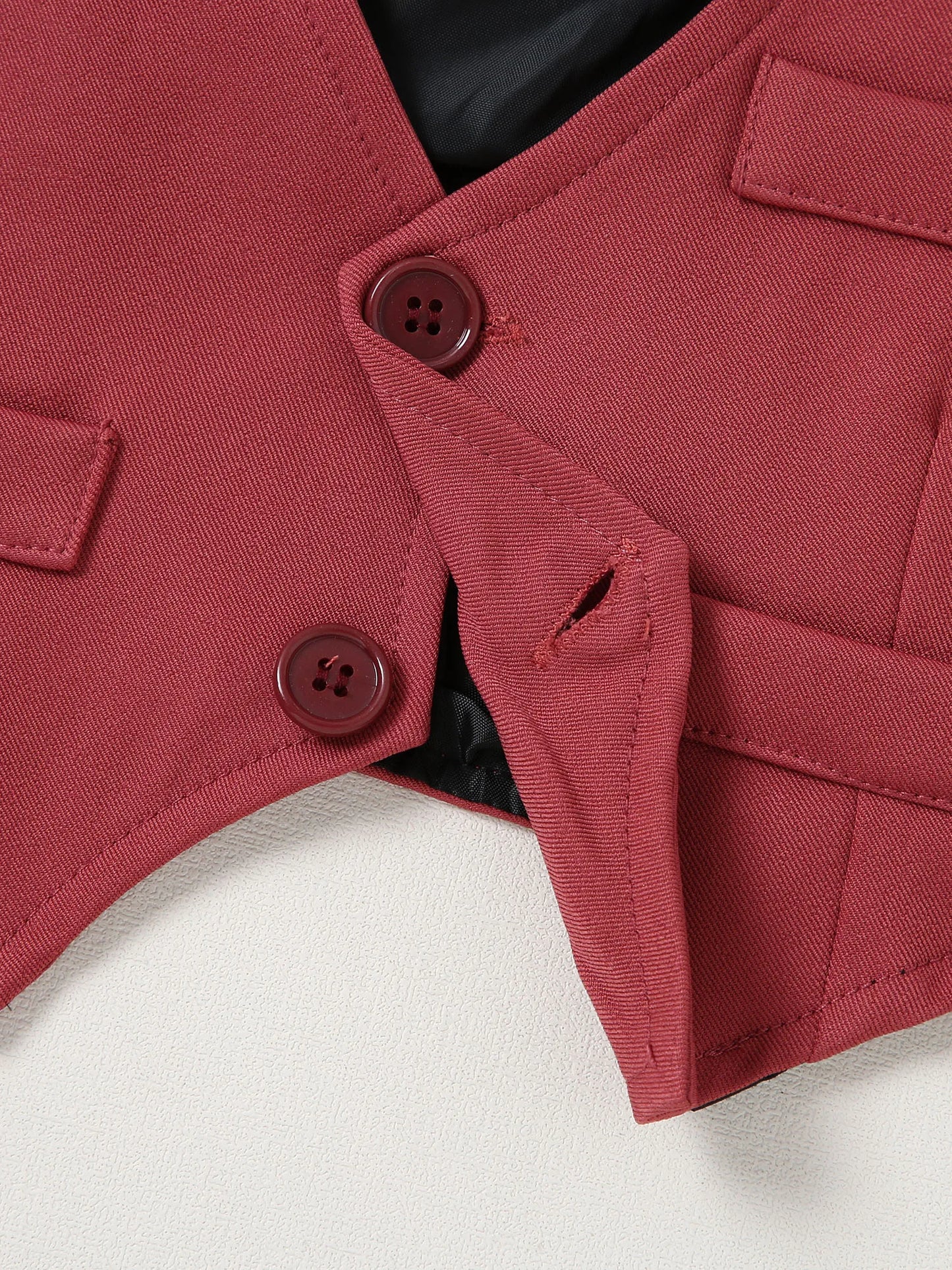 Baby Boy Wedding Outfit Set 0-18 Months Dress Shirt Vest Suspender Pants Bow Tie