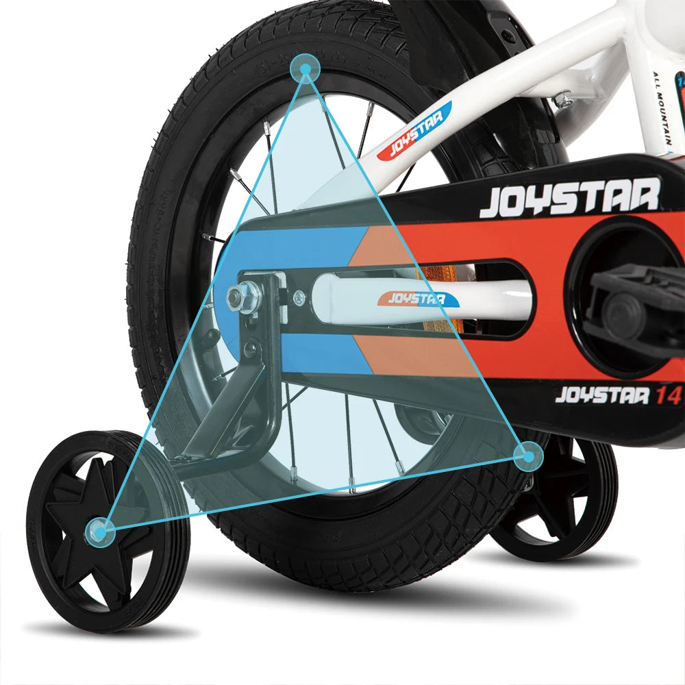 JOYSTAR Kids Bike for 3 to 10 Years with Training Wheels