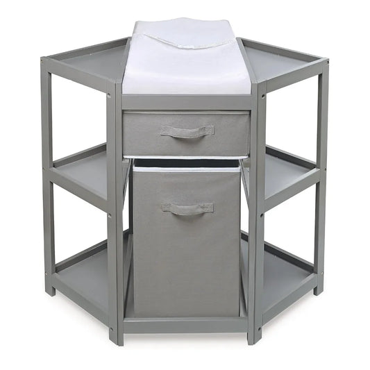 Corner Baby Changing Table Space Saving Diaper Station Pad