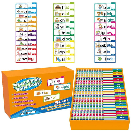 Read And Rhyme Flip Books And Word Families Flash Cards