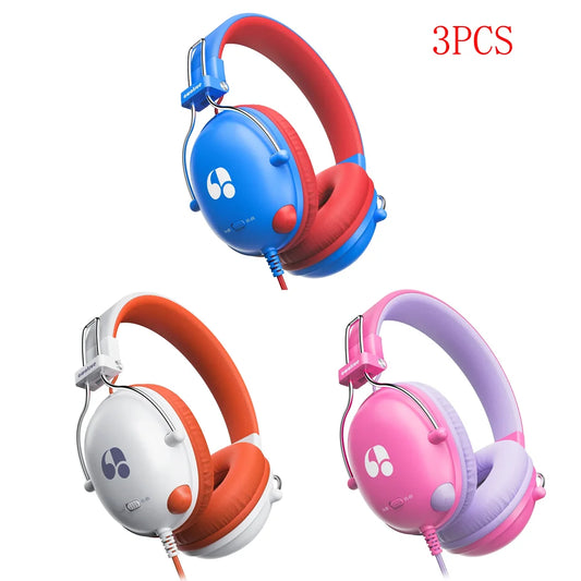 HK05 Kids Study Wired Headphones With Mic Limited 74dB 85dB