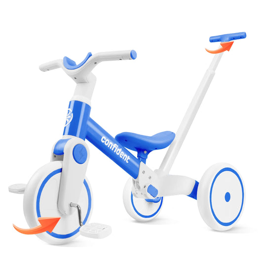 Toddler Tricycle For 1 To 3 Year Old Boy And Girl Best Birthday Gift For Baby Balance Training Bike Non Slip Tires Safety