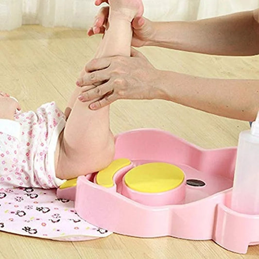 1pc Portable Baby Wash Tub Newborn Cute Animal Cartoon ABS Washing Basin Infants Bathing Tub Pink