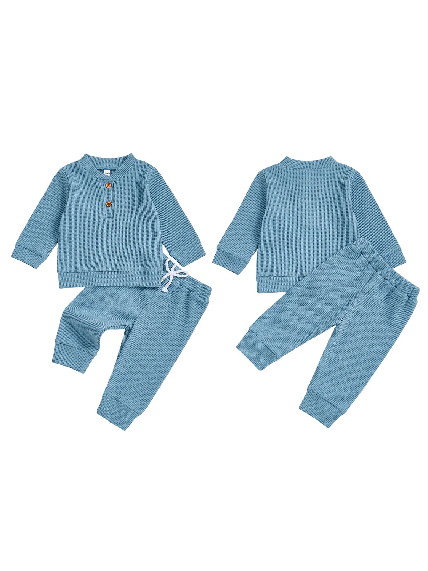 Infant Autumn Knit Sweater And Jogger Set Cozy Ribbed 2 Piece Outfit