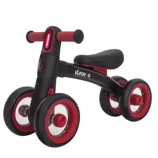 Ubravoo Baby Slide Balance Bike for 12 to 24 Months with 3 Mode Headlight and 4 Transparent Silence Wheels Riding Toys Birthday Gifts