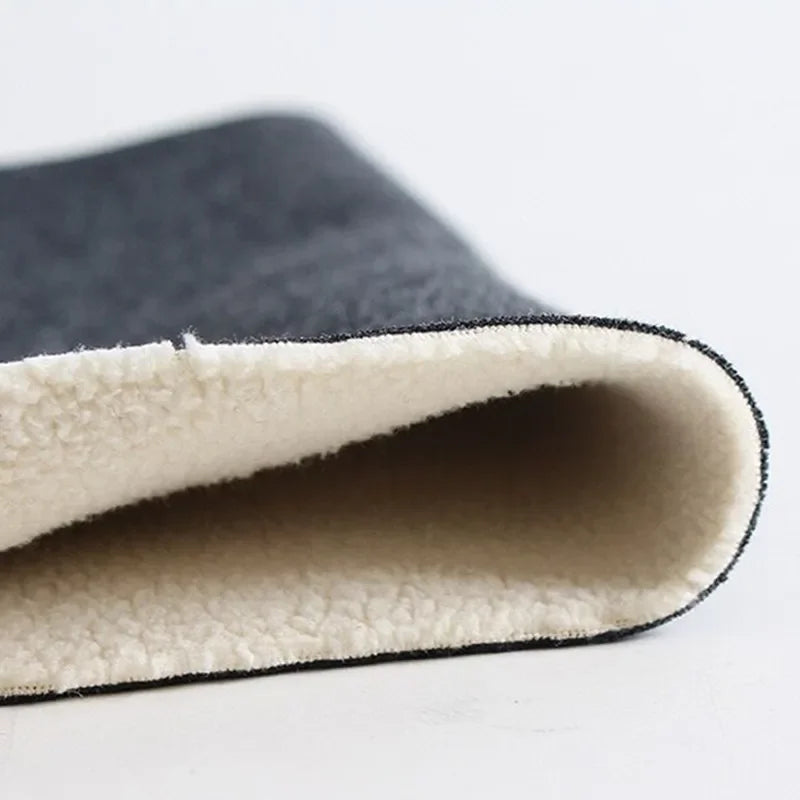 Girls Winter Velvet Fleece Leggings With Elastic Waist Solid Color