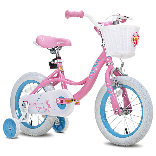 Joystar Girls Bike for Toddlers and Kids Ages 2 to 8 Years 12 14 16 18 Inch Kids Bike with Training Wheels Handbrake and Basket