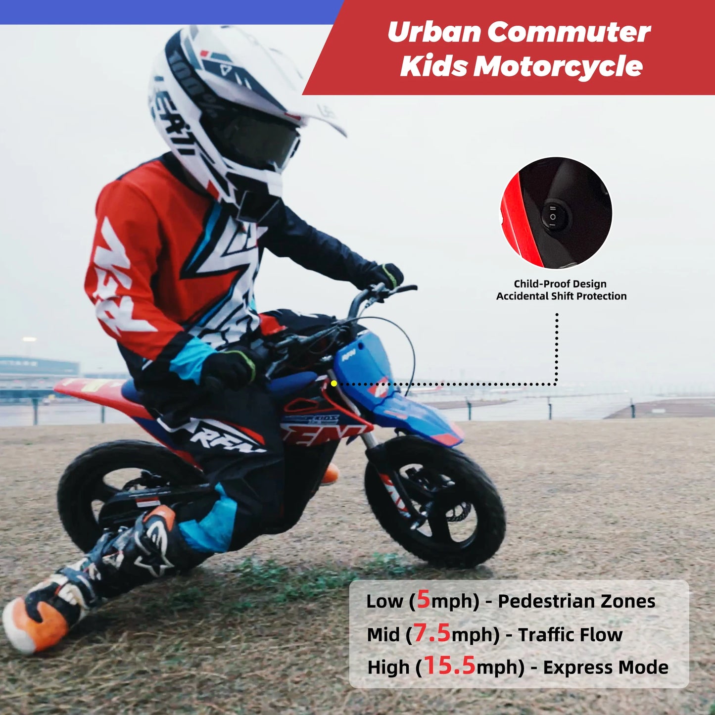RFN Warrior Kids E500 Electric Dirt Bike 36V 400W Off Road