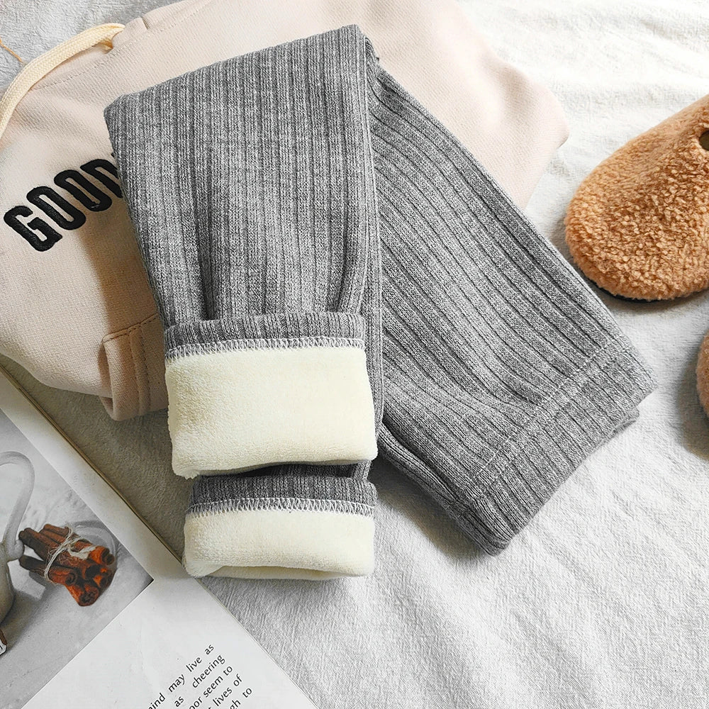 Girls Winter Cashmere Pants Velvet Leggings For Autumn And Winter