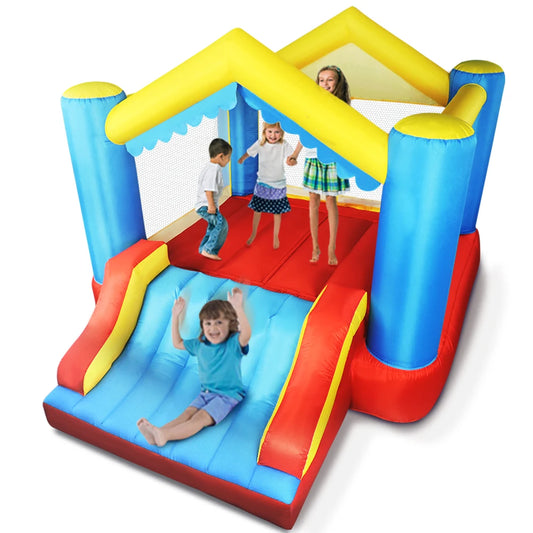 Yard Inflatable Jumping Castle With Blower 3.6x2.7x2.4 Meter Bounce House For Kids With Slide 21KG Global Shipping