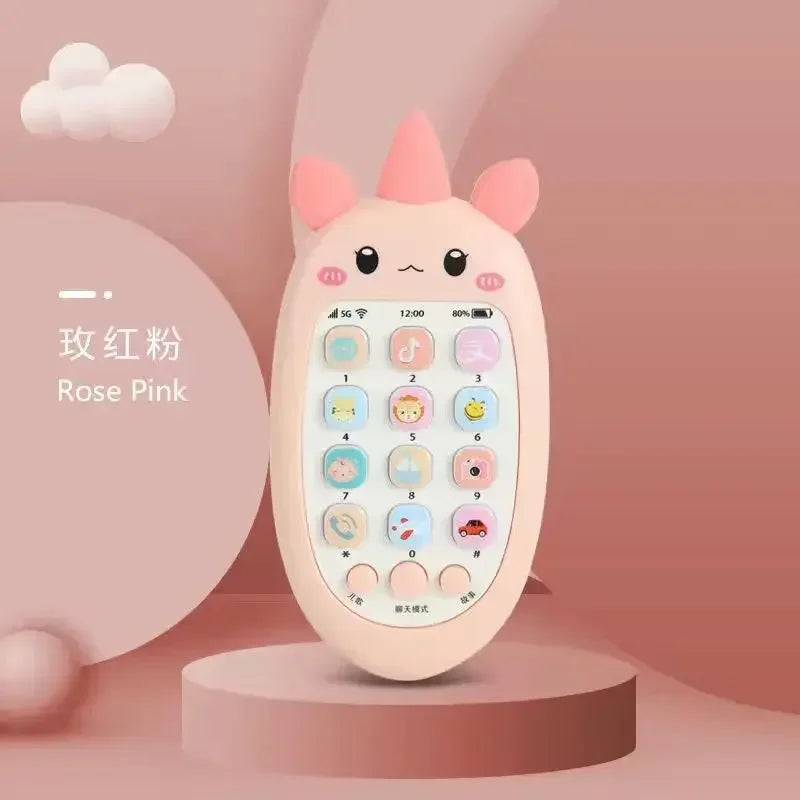 Baby Phone Toy Teether Bilingual Music Learning Toy For Early Education Gift