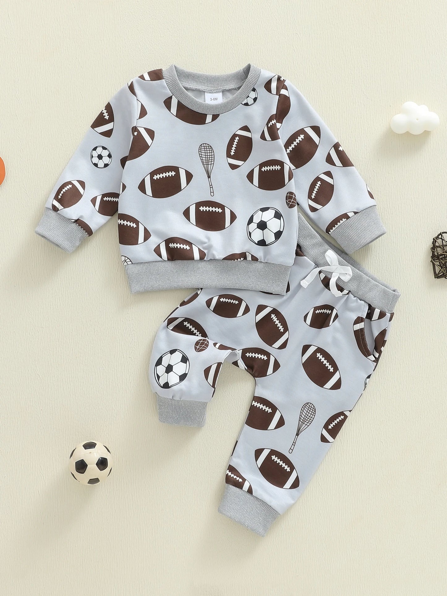 Baby Boy Autumn Camouflage Hoodie And Drawstring Pants Two Piece Set