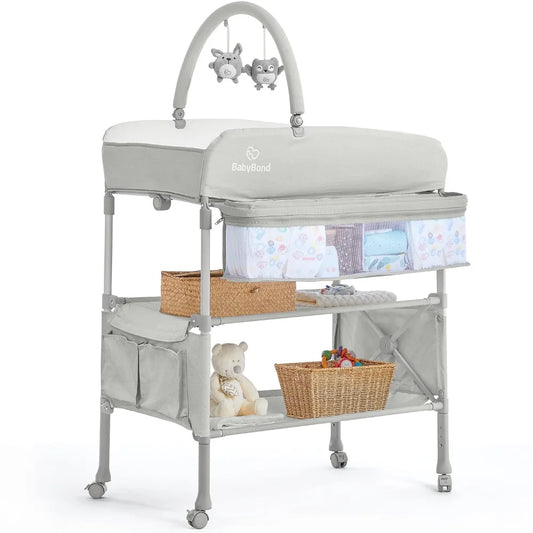 Portable Foldable Baby Changing Table Dresser Waterproof