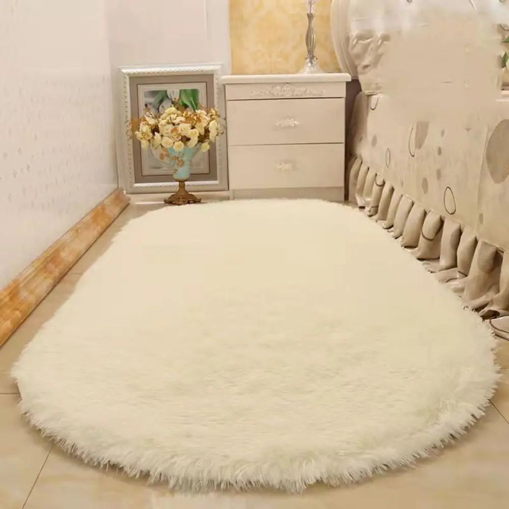Super Soft Faux Sheepskin Area Rugs for Living Room Bedroom Shaggy Plush Carpet