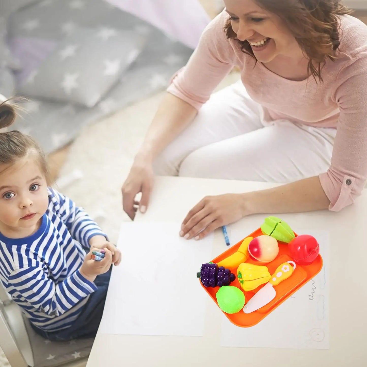 Simulation Cutting Fruit Toy Montessori Kitchen Set