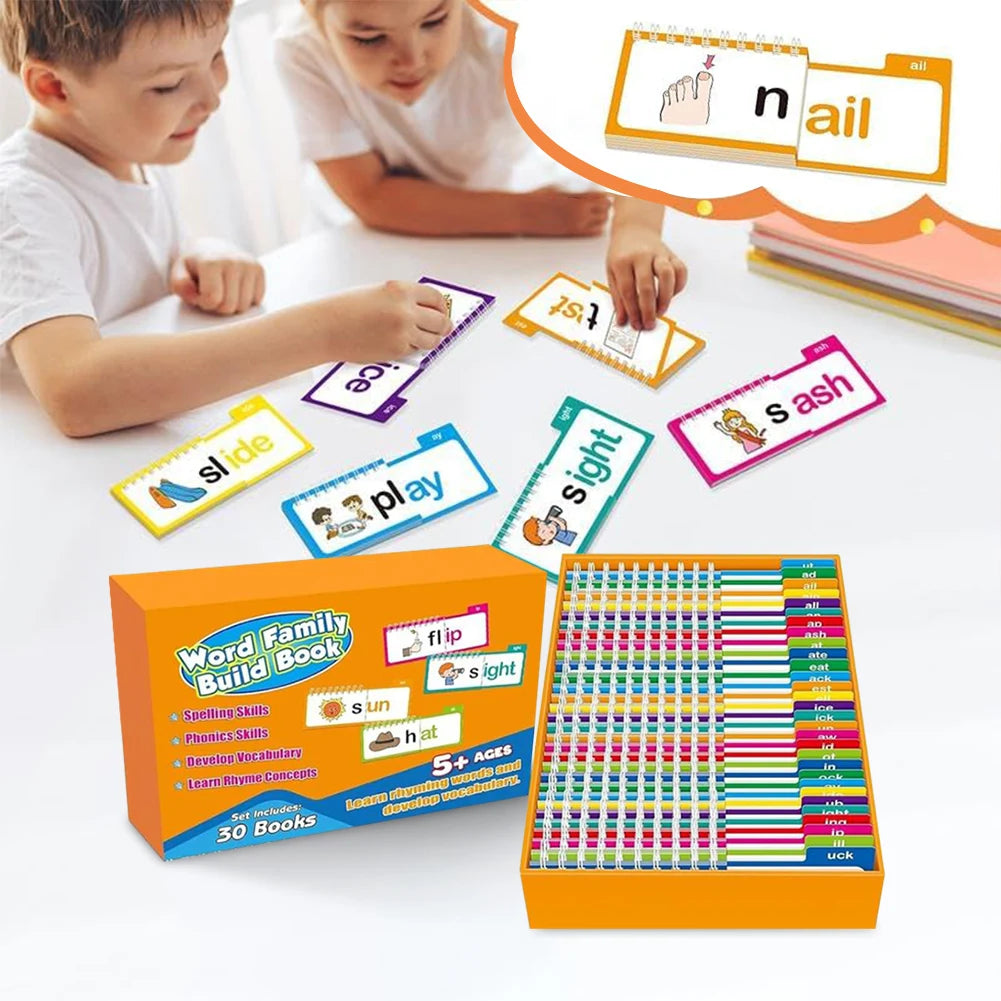 Read And Rhyme Flip Books And Word Families Flash Cards