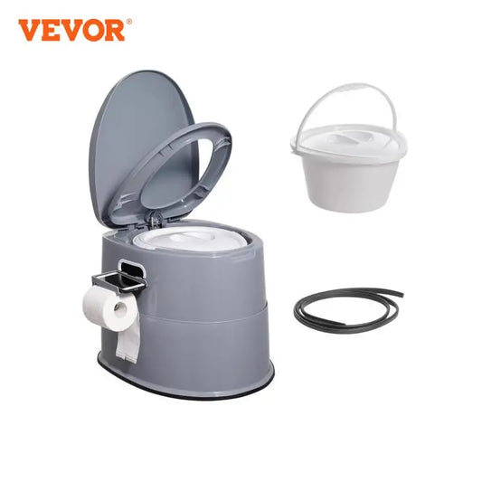 VEVOR Portable Toilet for Camping Porta Potty with 1.3G Detachable Inner Bucket Travel Toilet for Outdoor Adventures