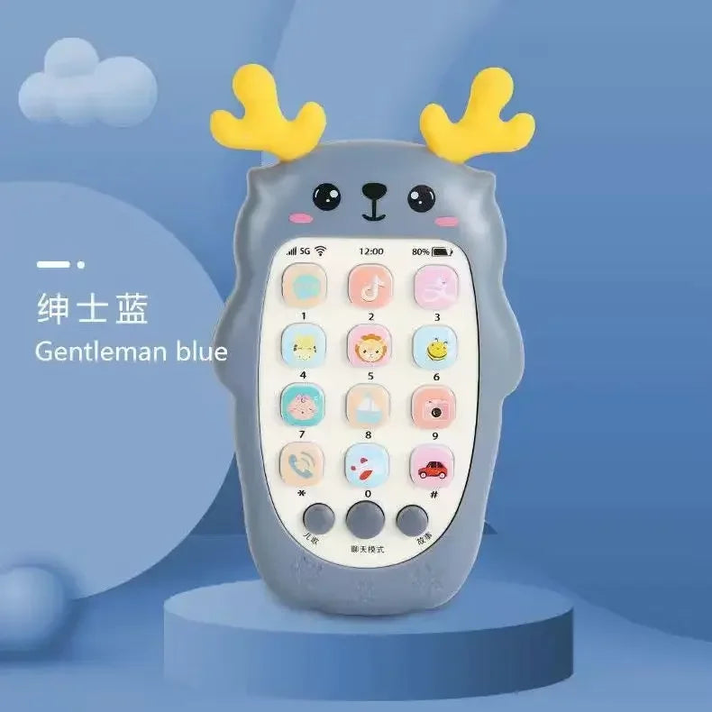 Baby Phone Toy Teether Bilingual Music Learning Toy For Early Education Gift