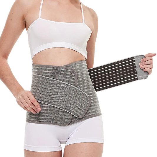 Sunveno Postpartum Belly Band Girdle Adjustable Belly Wrap C Section Recovery Binder Abdominal Support