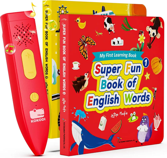 Talking Pen Books Sets Interactive Audio Sound Books Kids Learning Electronic Toys for Boys and Girls Autism Sensory Games