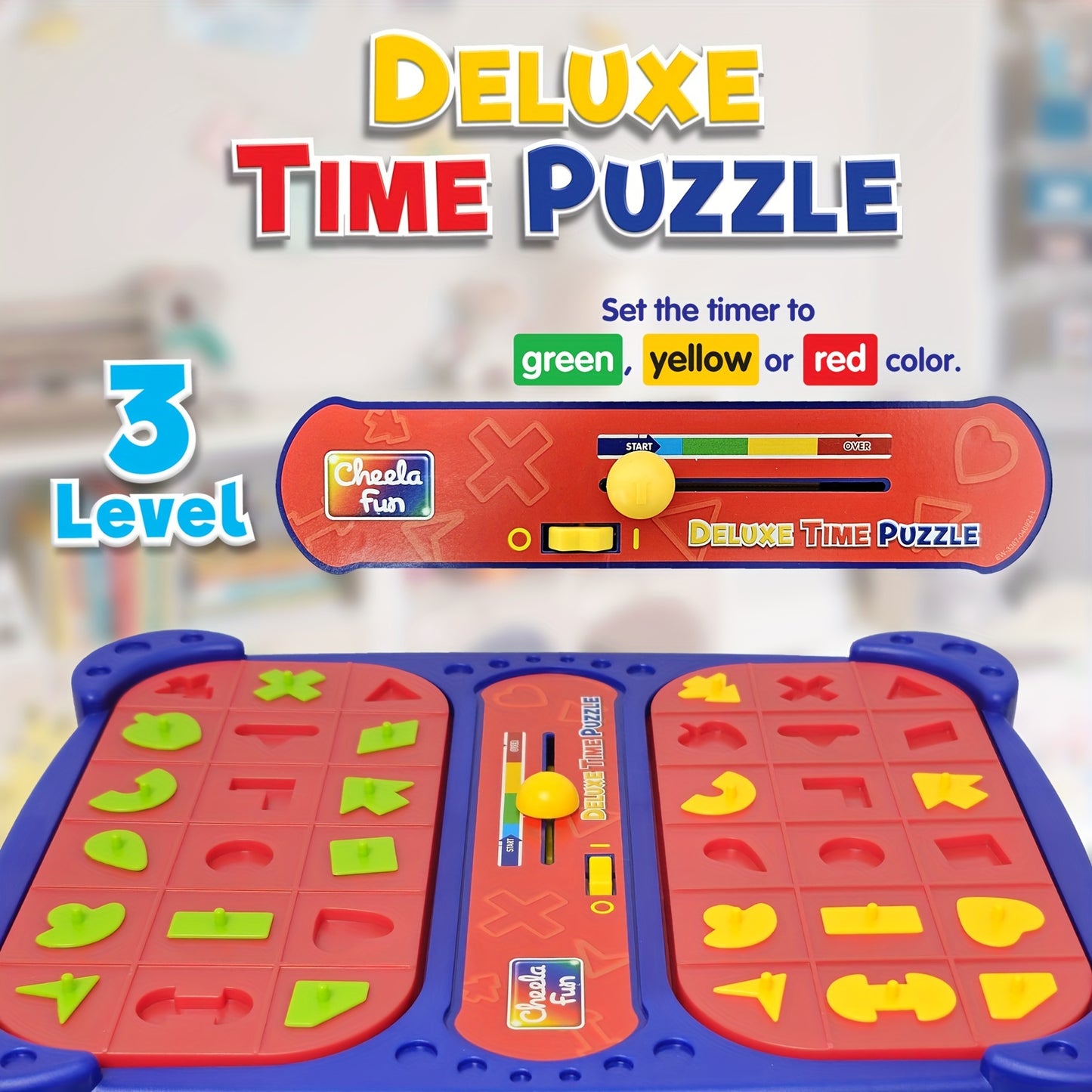Deluxe Shape Pop Up Board Game Interactive Puzzle Game for 2 Players Ages 3 and Up Develops Problem Solving and Fine Motor Skills Family Fun
