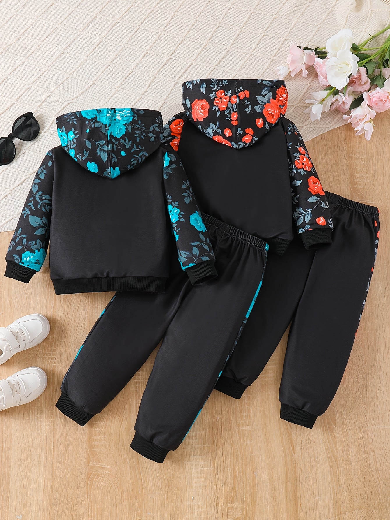 Kids Autumn Sweatshirt 4pc Set for Baby Girls 0 to 3 Years