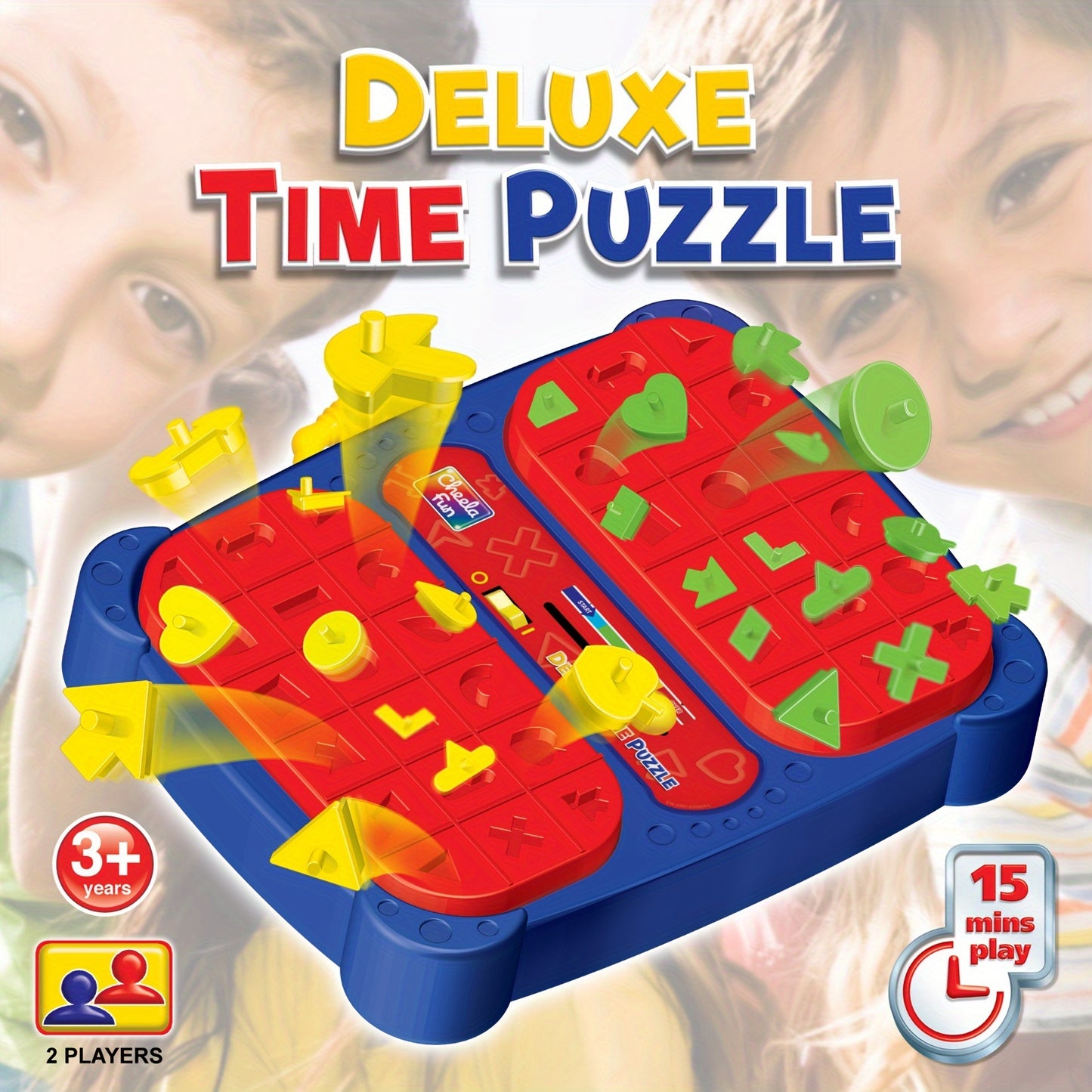 Deluxe Shape Pop Up Board Game Interactive Puzzle Game for 2 Players Ages 3 and Up Develops Problem Solving and Fine Motor Skills Family Fun