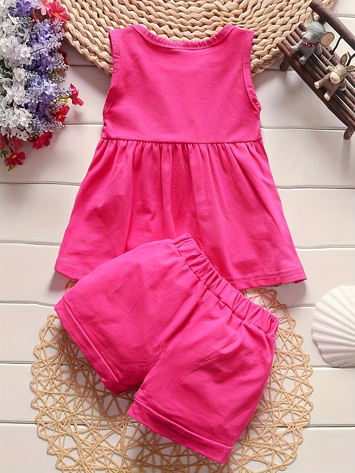 Baby Girl Fashion Summer Bow Patchwork Vest Shorts Two Piece Set Western Style Outfits Perfect for Outdoor