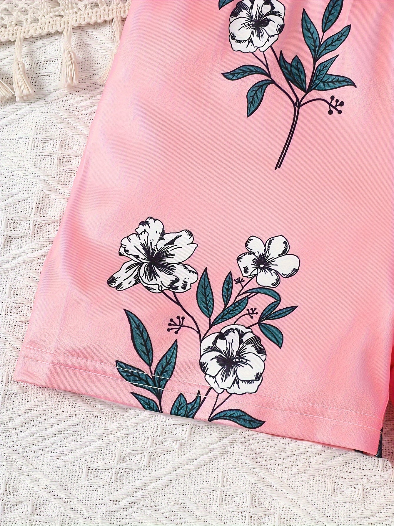 3pcs Girls Jumpsuits Summer Fashionable Casual Jumpsuits Perfect for Outdoor Activities
