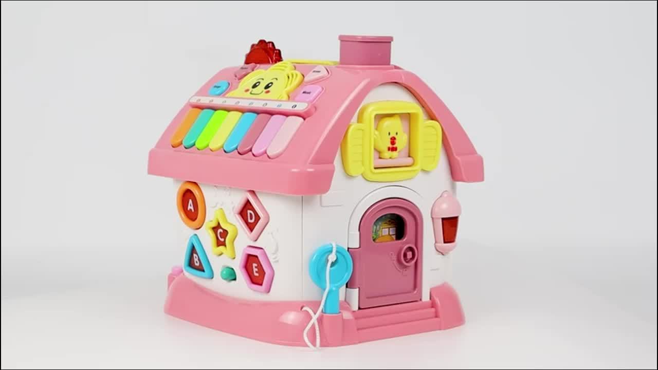 8 In 1 Multi Functional House Toy Musical Toys for 1 Year Old Baby Educational Enlightenment Toys for Toddler 18 Months First Birthday Gifts Boys Girls
