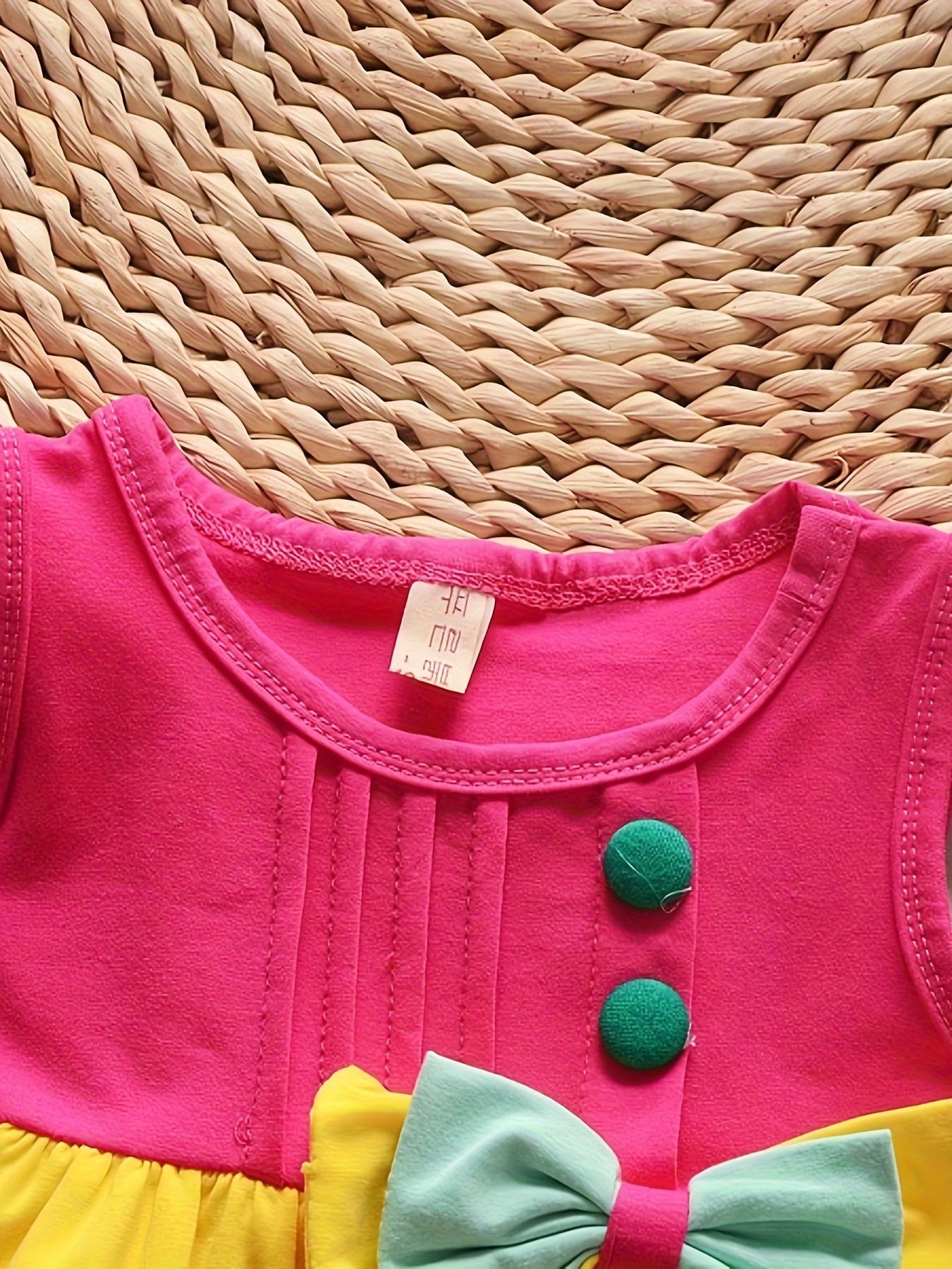 Baby Girl Fashion Summer Bow Patchwork Vest Shorts Two Piece Set Western Style Outfits Perfect for Outdoor