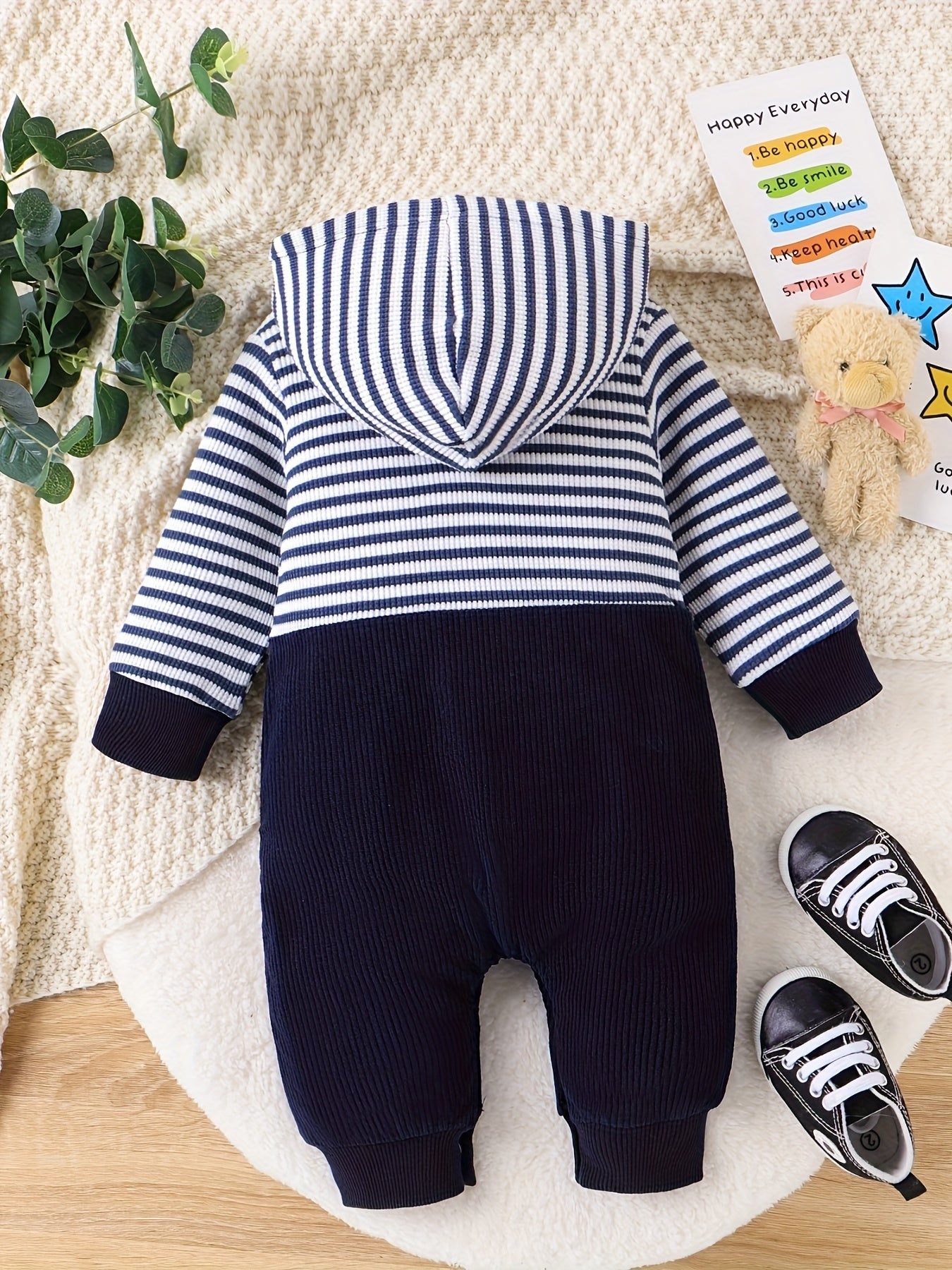 Baby Boy Clothes Newborn Outfits Infant Fall Winter Long Sleeve Cartoon Romper Bodysuit and Pocket Pants Set 0 Months to 18 Months for Outdoor Use